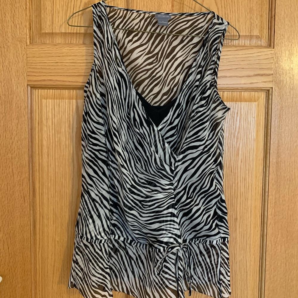 Zebra print blouse